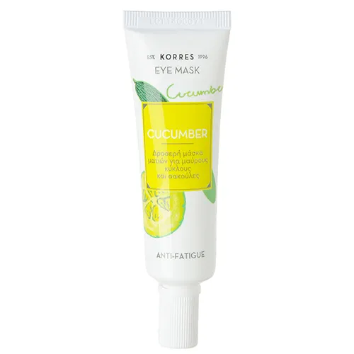 Korres Beauty Shots, Cucumber Eye Mask (Maska na oczy przeciw obrzękom i cieniom)