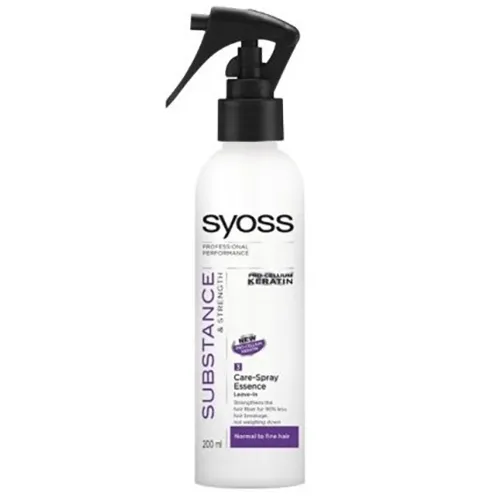 Syoss Substance & Strength, Care-Spray Essence Leave-in, Pielęgnujacy spray do włosów normalnych i delikatnych