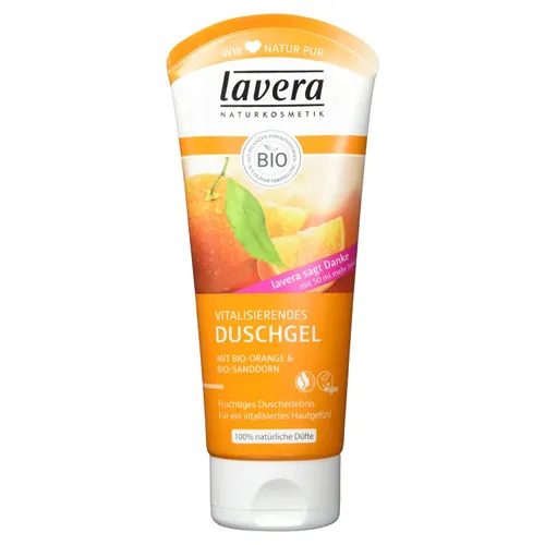 Lavera Vitalisierendes Duschgel Mit Bio - Orange & Bio - Sanddorn (Rewitalizujący żel pod prysznic `Bio pomarańcza & Bio rokitnik`)