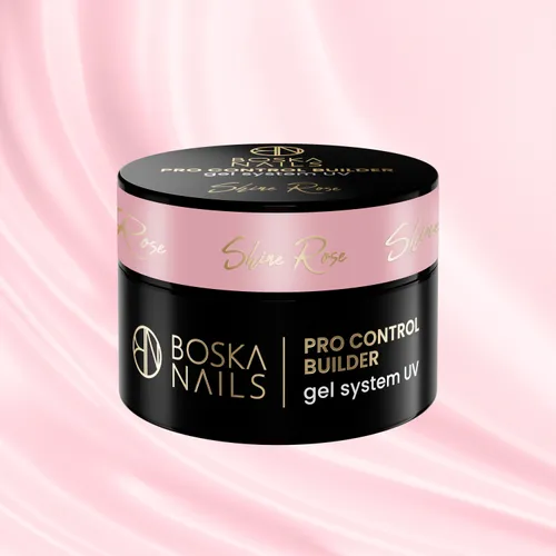 Boska Nails Shine Rose Pro Control Builder Gel System UV (Żel budujący samopoziomujący)