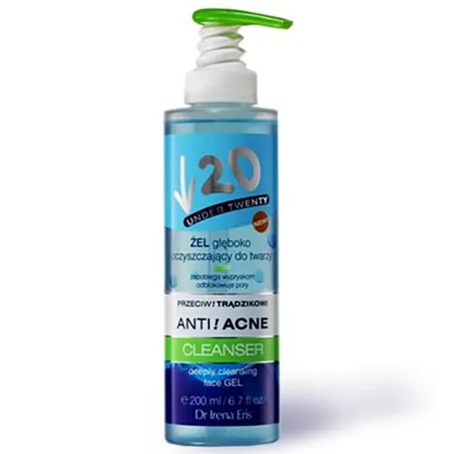 Under Twenty Anti Acne, Żel głęboko oczyszczający do twarzy