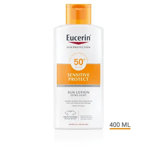 Eucerin Sensitive Protect, Sun Protection SPF50+, Sun Lotion (Lekki krem do ciała z ochronnym filtrem)