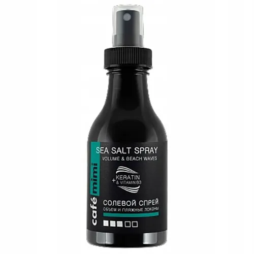 Cafe Mimi Sea Salt Spray Volume & Beach Waves (Solny spray do stylizacji włosów `Objętość i fale`)