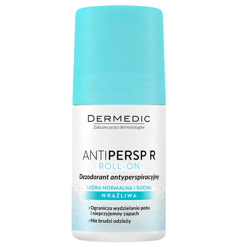 Dermedic Antipersp R, Dezodorant antyperspiracyjny roll-on do ciała (nowa wersja)