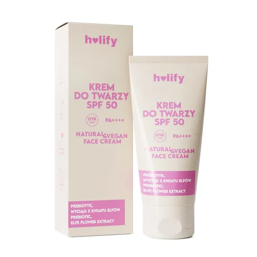 Holify Krem do twarzy prebiotyczny SPF 50 PA ++++