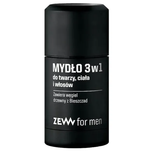 Zew For Men Mydło do twarzy, ciała i włosów z węglem drzewnym