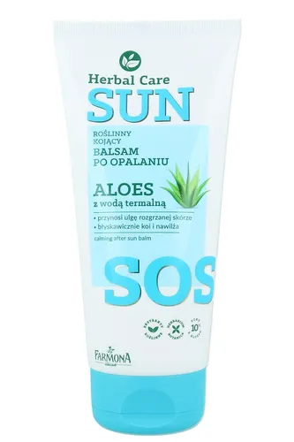 Herbal Care Sun, SOS Roślinny kojący balsam po opalaniu `Aloes z wodą termalną`