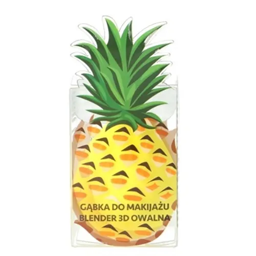 Look Makeup Gąbka do makijażu blender 3D owalna `Ananas`