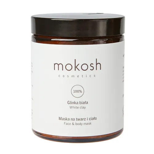 Mokosh Cosmetics Glinka biała, Maska na twarz i ciało