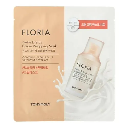Tony Moly Floria, Nutra Energy Cream Wrapping Mask (Maseczka do twarzy)