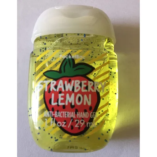 Bath & Body Works PocketBac, Strawberry & Lemon Anti - Bacterial Hand Gel (Antybakteryjny żel do rąk) - 1