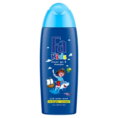 Fa Kids, Shower Gel & Shampoo Wild Ocean (Żel pod prysznic i szampon)