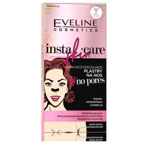 Eveline Cosmetics Insta Skin Care, Ultra oczyszczające plastry na nos
