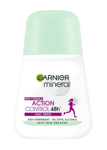 Garnier Mineral Deodorant, Action Control Heat, Sport Stress Anti-perspirant Roll-on 48h (Antyperspirant w kulce) - 1