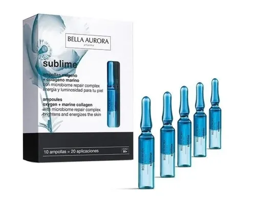 Bella Aurora Sublime, Ampoluse Oxygen + Marine Collagen (Dotleniająca kuracja w ampułkach)