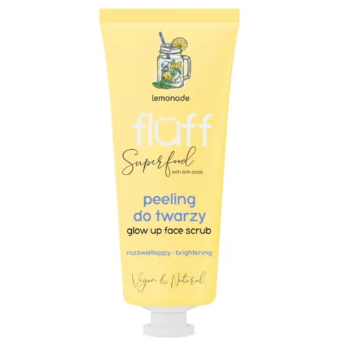 Fluff Superfood, Peeling do twarzy rozświetlający