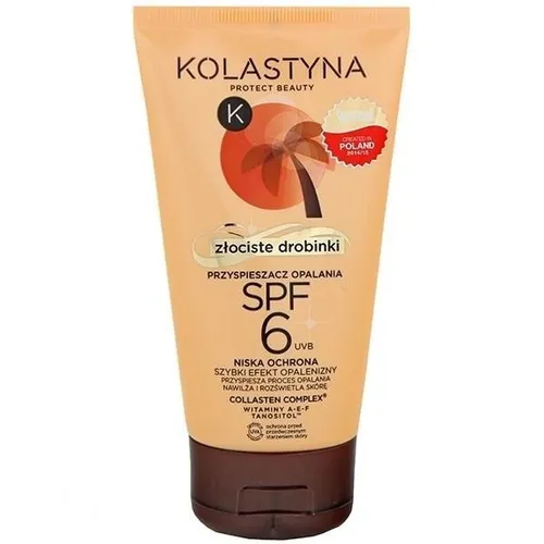 Kolastyna Przyspieszacz opalania ze złocistymi drobinkami SPF6