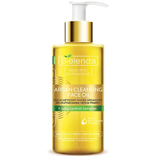 Bielenda Face Clinic Professional, Argan Cleaning Face Oil (Uszlachetniony olejek arganowy do oczyszczania i mycia twarzy)