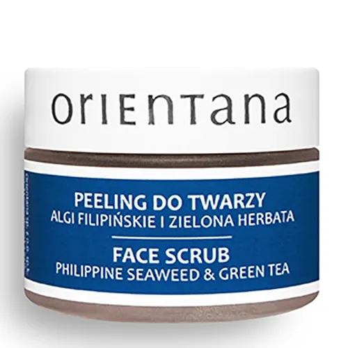 Orientana Naturalny żelowy peeling do twarzy `Algi filipińskie i zielona herbata` do cery tłustej i mieszanej - 1
