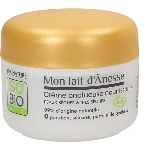 SO'BiO Etic Mon Lait d'Anesse, Creme Onctueuse Nourrissante (Odżywczy krem do twarzy z mlekiem oślim) - 2