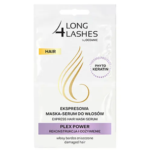 Long4Lashes Plex Power, Ekspresowa maska- serum do włosów `Rekonstrukcja i odzywienie`