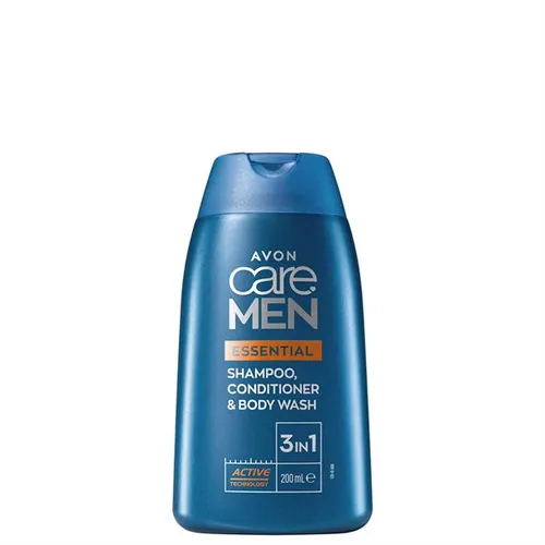 Avon Care Men, Essentials, Shampoo Conditioner & Body Wash 3 in 1 (Szampon, odżywka i żel pod prysznic 3 w 1) - 1
