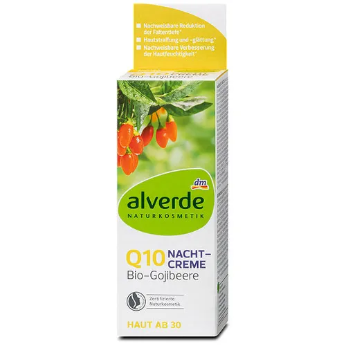 Alverde Anti - Aging Nachtcreme Gojibeere (Krem na noc z owocem goji)