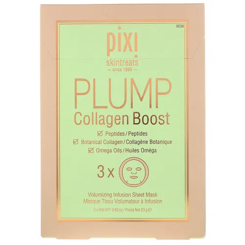 Pixi Plump Collagen Boost Volumizing Infusion Sheet Mask (Maska z kolagenem odmładzająca)