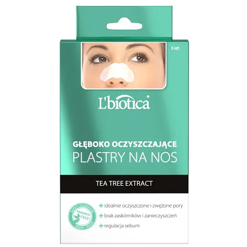 L'biotica Głęboko oczyszczające plastry na nos
