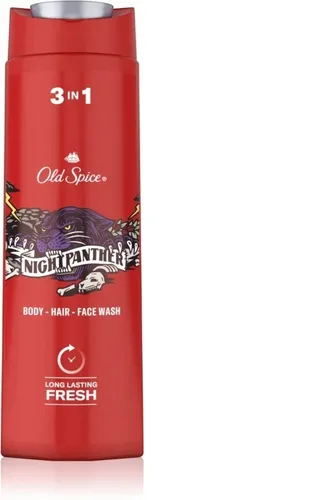 Old Spice Nightpanther, Shower Gel 3 in 1 Body, Hair, Face (Żel pod prysznic)