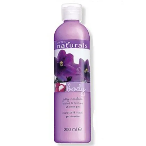Avon Naturals, Violet & Lychee, Shower Gel (Żel pod prysznic `Fiołek i liczi`)