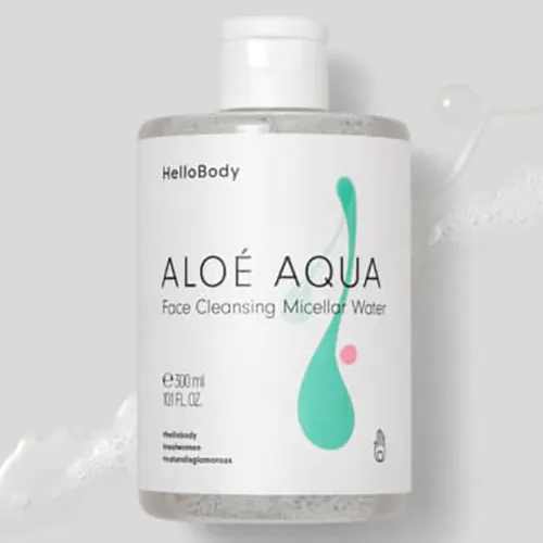 HelloBody Aloe Aqua, Face Cleansing Micellar Water (Oczyszczający płyn micelarny)