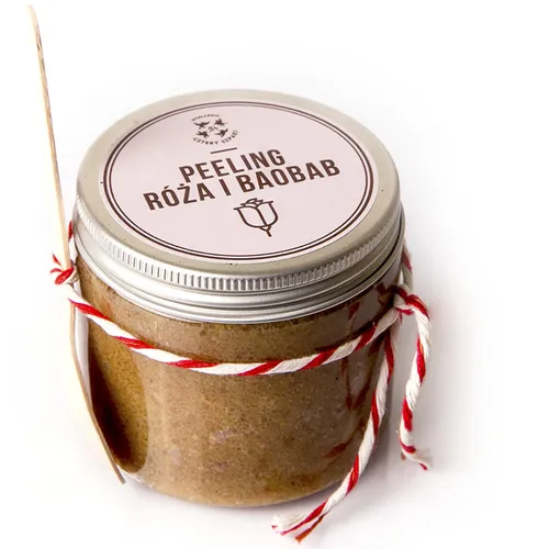 Mydlarnia Cztery Szpaki Róża i baobab, Peeling do ciała - 2