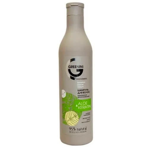 Greenini Szampon do włosów `Aloes i keratyna`