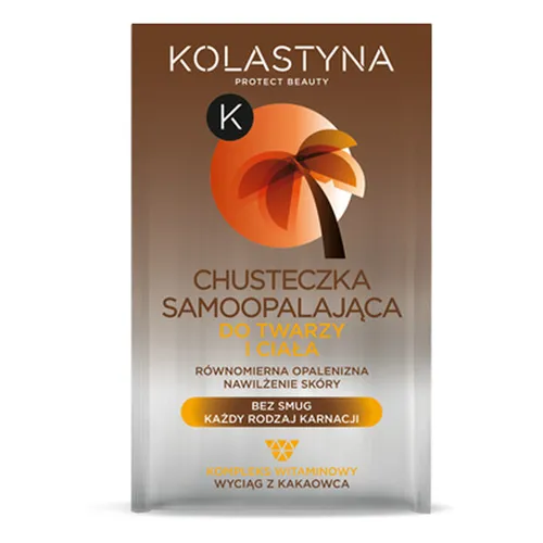 Kolastyna Chusteczka samoopalająca do twarzy i ciała