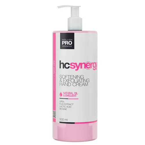 Mollon Cosmetics Hcsynergy, Softening & Exfoliating Hand Cream (Krem zmiękczająco - wygładzający do rąk i paznokci)