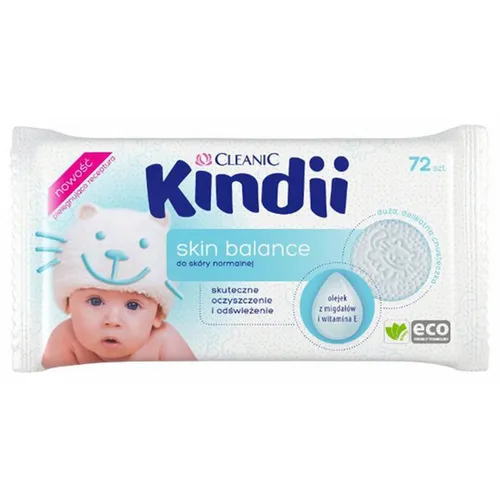 Kindii Skin Balance, Chusteczki nawilżane do codziennej pielęgnacji skóry normalnej (nowa wersja) - 2