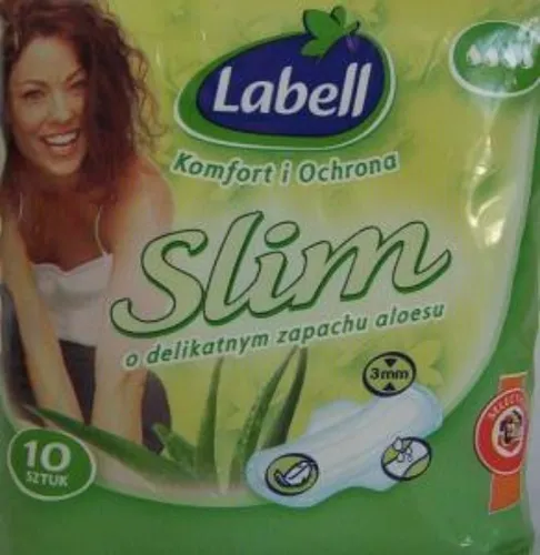Labell Slim, Podpaski higieniczne ze skrzydełkami o delikatnym zapachu aloesu