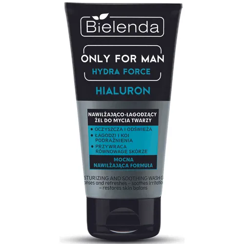 Bielenda Only For Man, Hydra Force, Nawilżająco - łagodzący żel do mycia twarzy