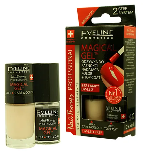 Eveline Cosmetics Nail Therapy Professional, Magical Gel 2 Step System (2 - etapowy system żelowego manicure)