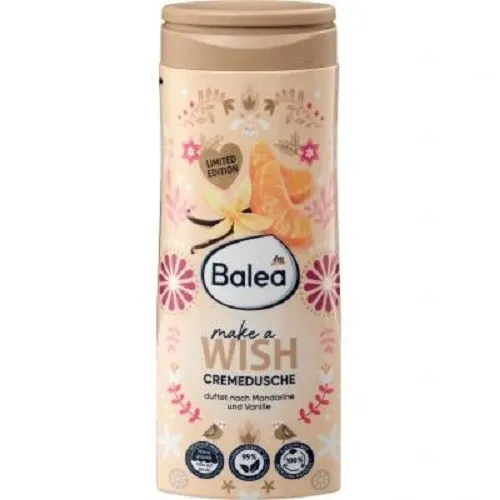 Balea Make a Wish Cremedusche (Żel pod prysznic o zimowym zapachu mandarynek i wanilii (nowa wersja))