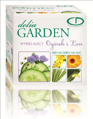 Delia Garden, Krem wybielający `Ogórek i len`