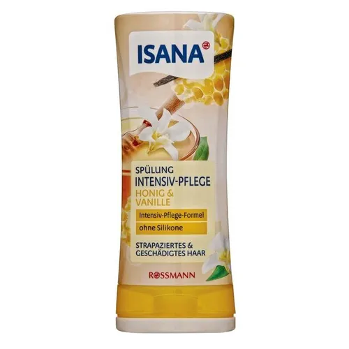 Isana Intensiv-Pflege [Intensive Care], Honig & Vanille, Spülung (Odżywka do włosów zmęczonych i zniszczonych 'Intensywna Pielęgnacja' (nowa wersja))