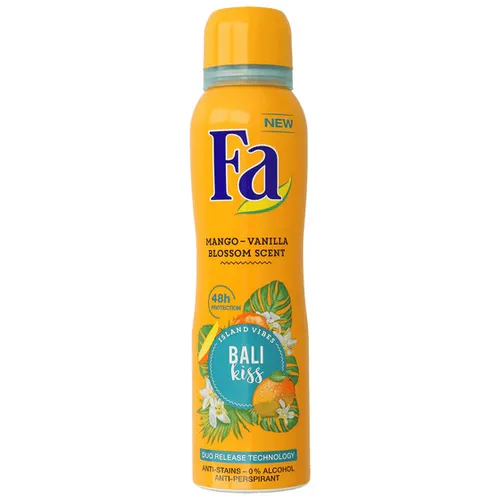 Fa Island Vibes, Bali Kiss, Anti-perspirant Spray (Antyperspirant odświeżający zapachowy w sprayu)