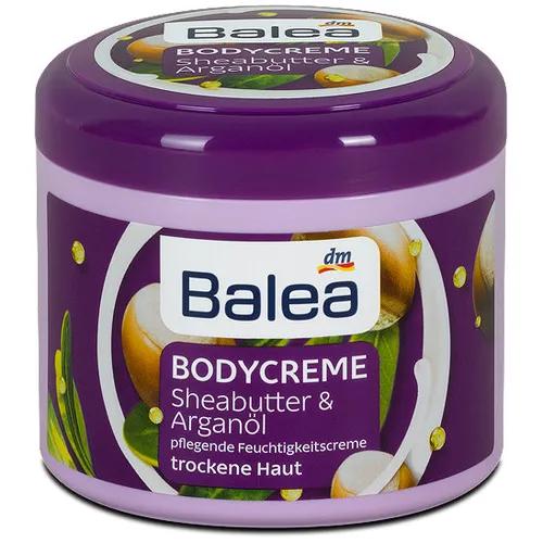 Balea Bodycreme Sheabutter mit Arganol (Krem do ciała z masłem shea i olejkiem arganowym do skóry suchej)