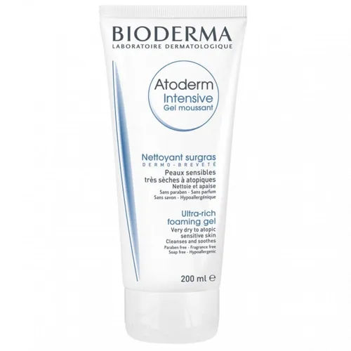 Bioderma Atoderm, Intensive Gel Moussant (Żel oczyszczający i natłuszczający do skóry atopowej) - 2