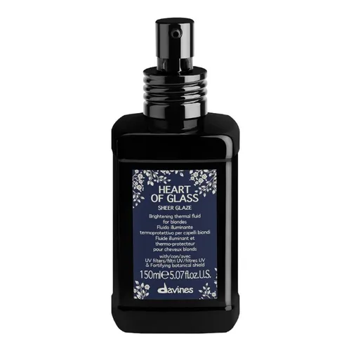 Davines Heart of Glass Sheer Glaze (Termoochronny rozświetlający fluid do włosów blond)
