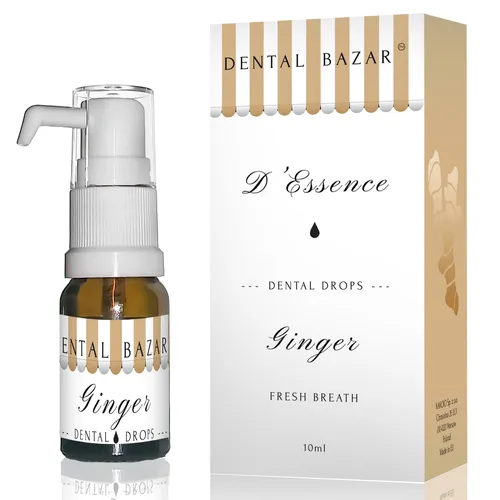 Dental Bazar D'Essence Dental Drops Ginger Fresh Breath (Kropelki stomatologiczne do mycia zębów `Świeży oddech`)