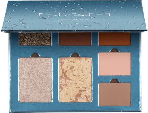 Nam Professional by Wibo Get Wet, Wet Nude Make Up Pallete (Paleta cieni z różem i rozświetlaczem) - 1