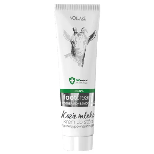Vollare Cosmetics Kozie mleko, Regenerująco-wygładząjący  krem do stóp
